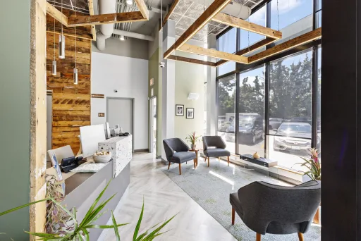 Waiting area at Juniper Dentistry